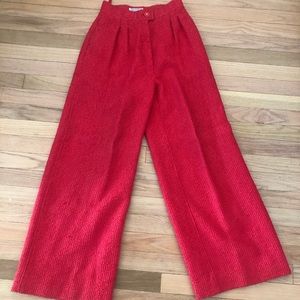 VINTAGE CHANEL HIGH WAISTED TWEED TROUSERS